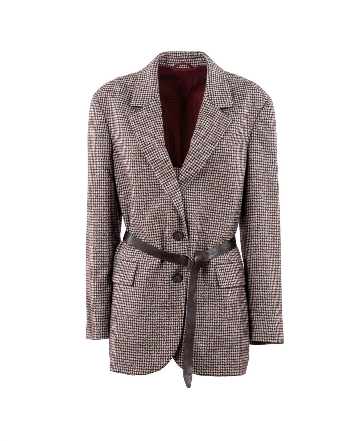 shop BRUNELLO CUCINELLI  Giacca: Brunello Cucinelli giacca in pied-de-poule di lana e alpaca. 
Chiusura con bottoni in corno.
Semifoderato in acetato.
Rever tradizionale.
Taschino su petto.
Tasche basse con patta.
Polsini con quattro bottoni in corno.
Cintura a trazione removibile.
Spacco singolo su retro.
Decorazione in monile Nickel-free.
Composizione: 58% LANA, 33% ALPACA, 9% POLIAMMIDE.
Made in Italy.. MV4047398-C007 number 2473985